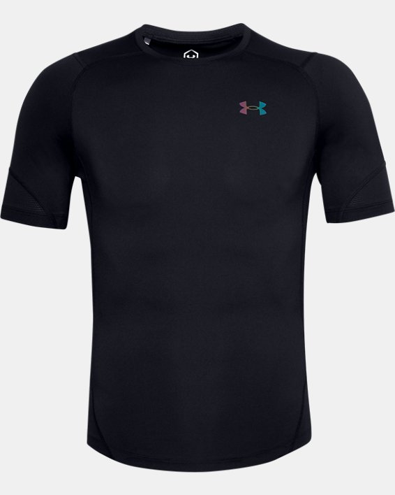 T-shirt à manches courtes UA RUSH™ HeatGear® 2.0 Compression pour homme, Black, pdpMainDesktop image number 3